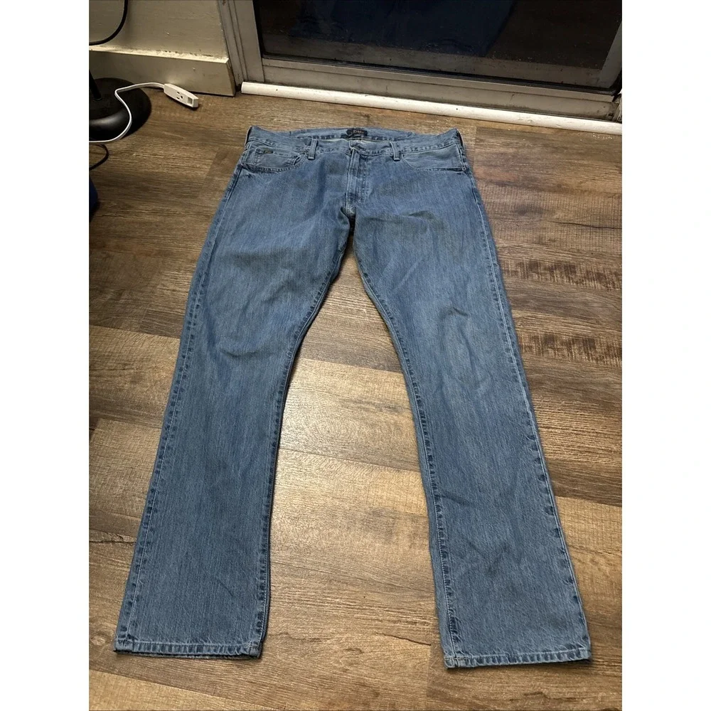Polo Ralph Lauren Varick Slim Straight Mens Blue Jeans Lot of 2 38x34 Stretch